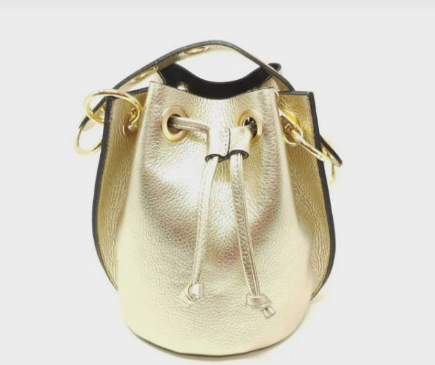 Gold Bucket Bag