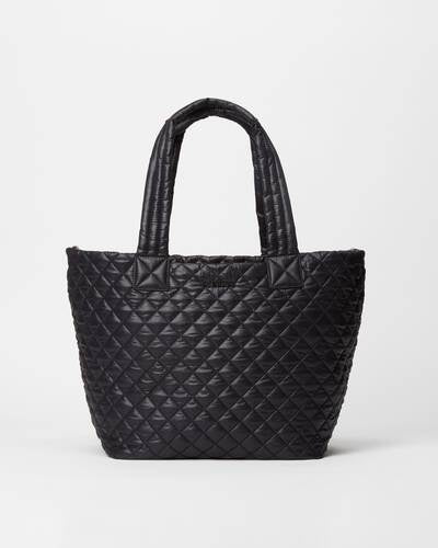 Black Medium Metro Tote Deluxe