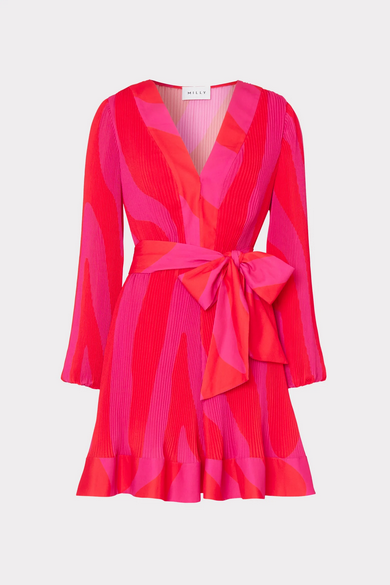 Liv Zebra Dress-Milly Pink Multi