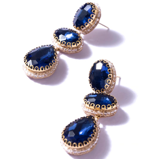 Hadlee Earrings - Sapphire