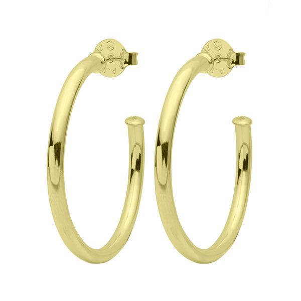 Petite Everybody's Favorite Hoops in Polished Gold