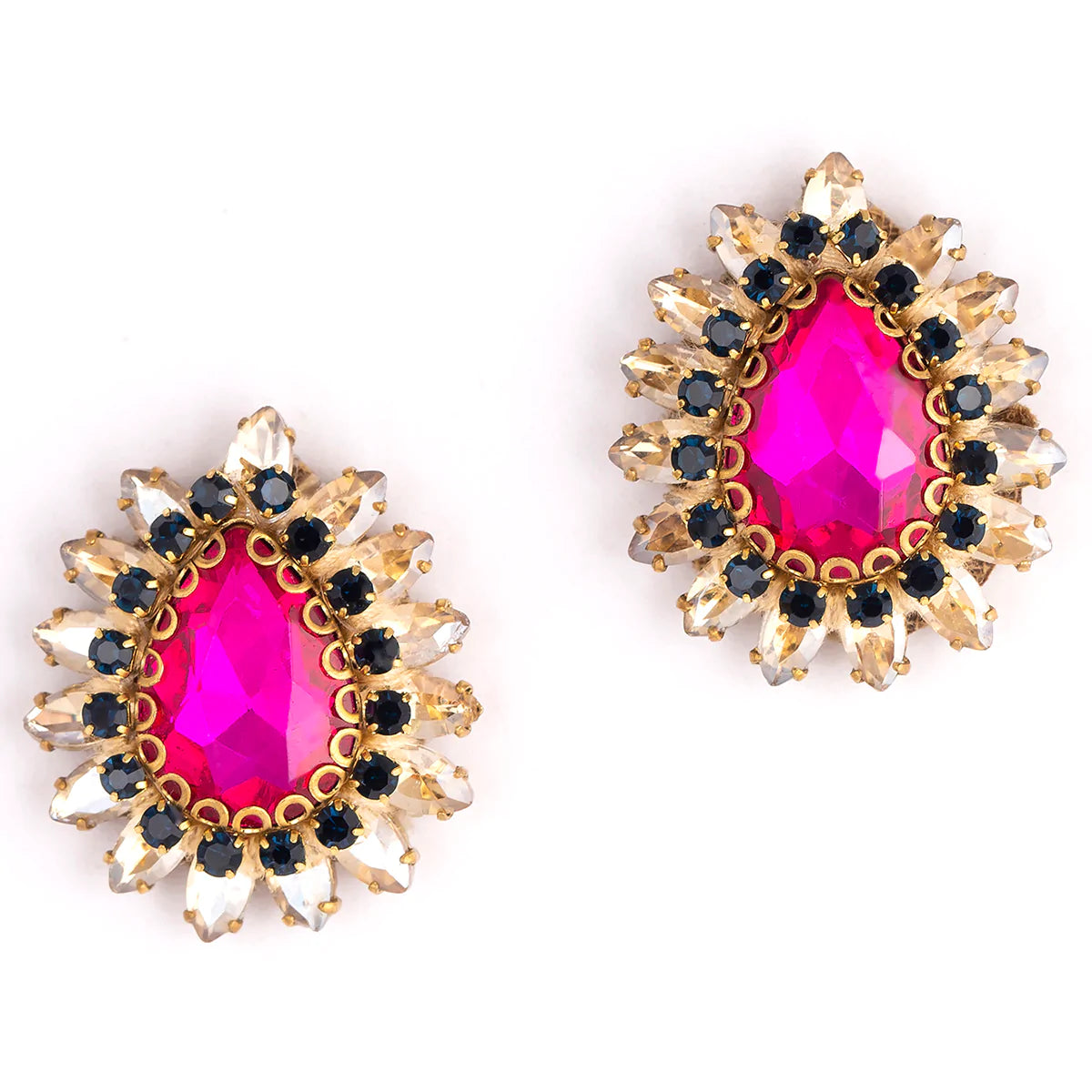 Leesha Earring - Fuchsia