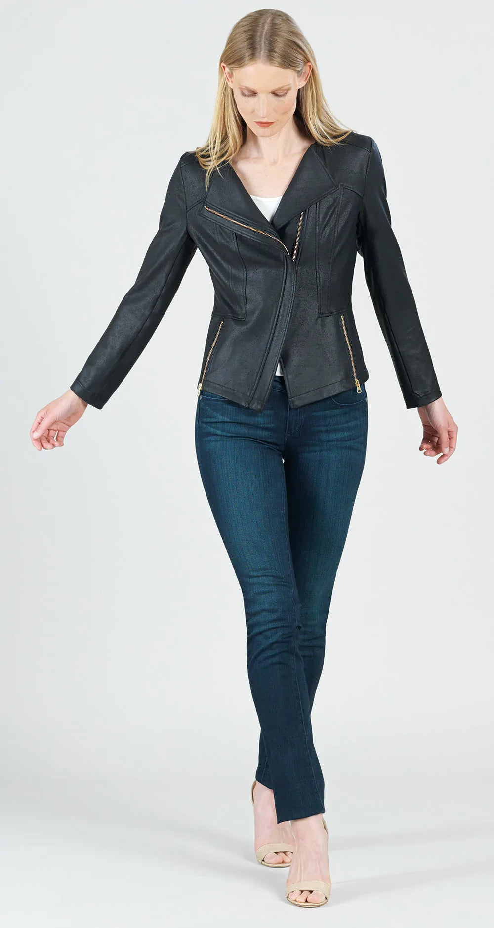 Liquid Leather Signature Jacket - Black