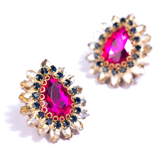 Leesha Earring - Fuchsia