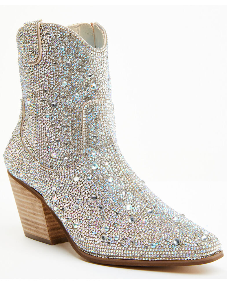 Blinged discount out booties