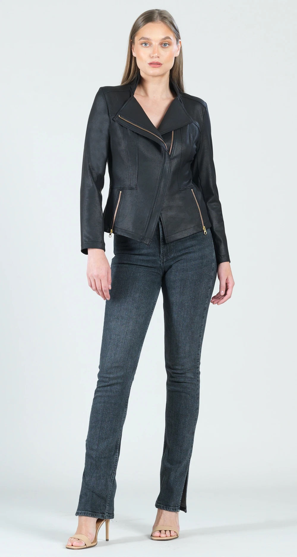 Liquid Leather Signature Jacket - Black