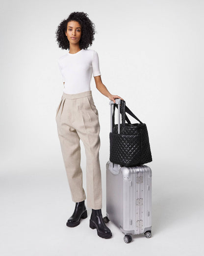 Black Large Metro Tote Deluxe